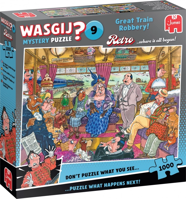 Jumbo Puzzle Wasgij Mystery 9: Großer Zugraub 1000 Teile