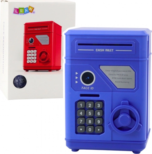 Elektronischer Tresor-Spardose für Kinder, blau
