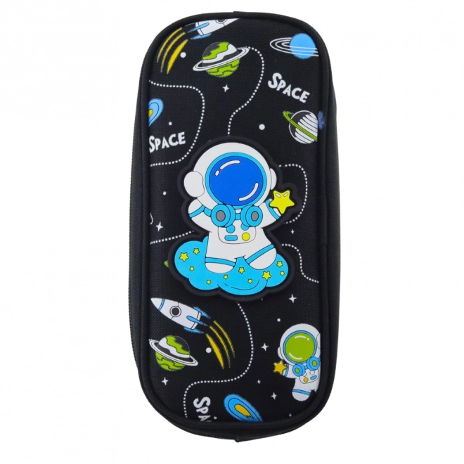 Schulmäppchen Weltraum Astronaut Schwarz