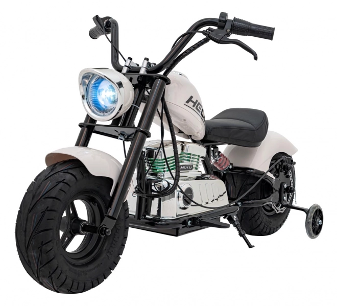 Motorrad Chopper Warrior Weiß