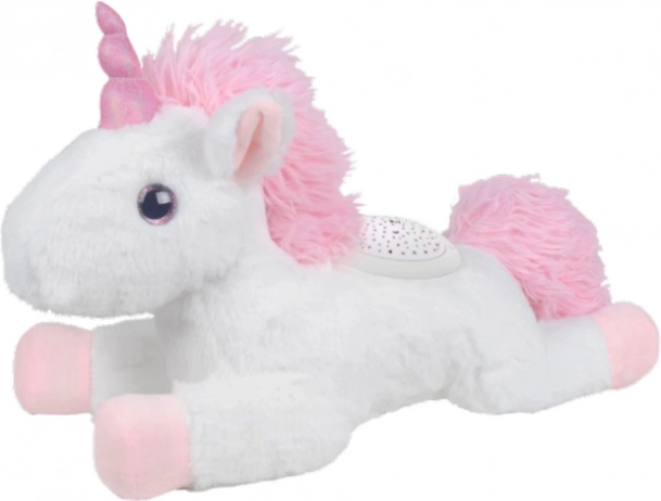 Schlafendes Einhorn mit Projektor und Melodien