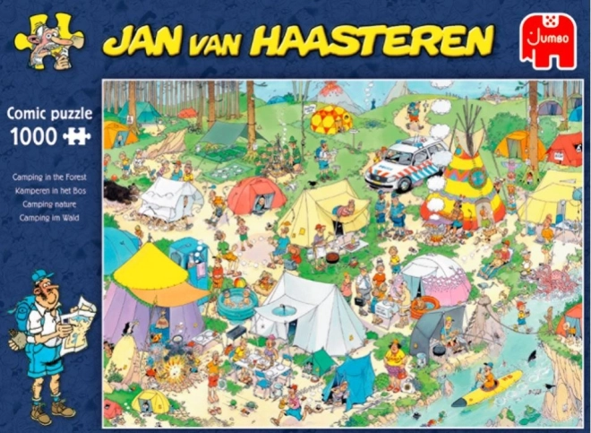 Puzzle Camping im Wald von JAN VAN HAASTEREN