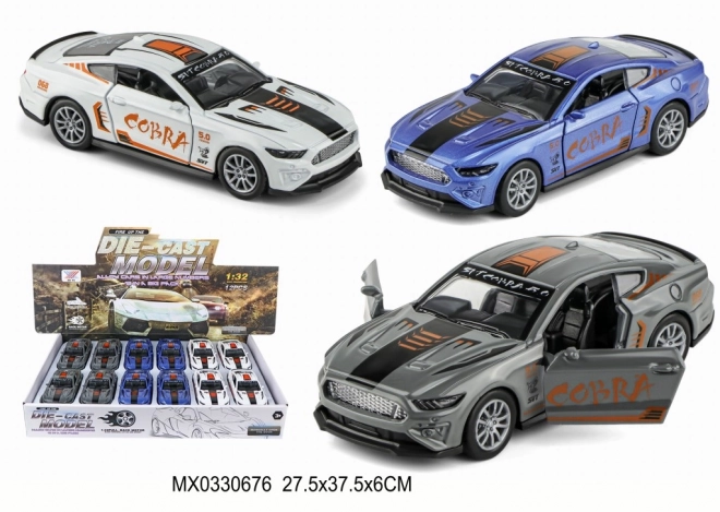 Sportliches Spielzeugauto 1:32 mit Pull-Back-Funktion