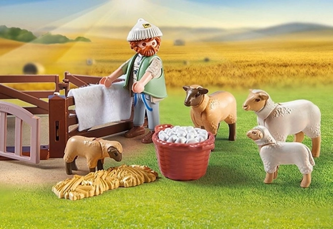 Playmobil Set Junger Hirte mit Schafen