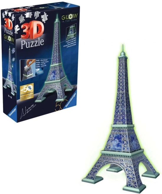 Ravensburger Leuchtendes 3D-Puzzle Eiffelturm 224 Teile