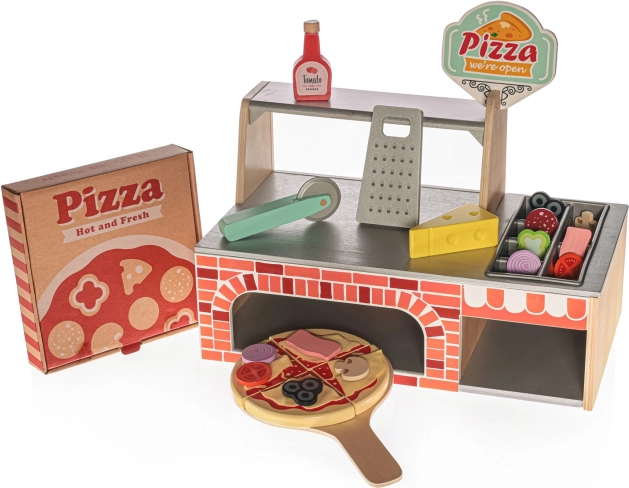 Holzset Pizzeria für Kinder