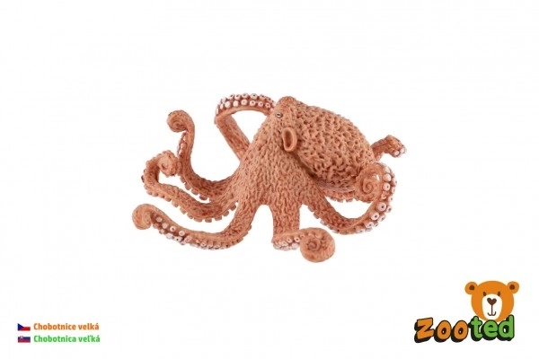 Große Oktopus Figur aus Kunststoff 11 cm im Beutel