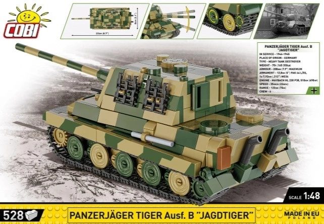 Konstruktionsset Tank Panzerjäger Tiger Ausf. B Jagdtiger