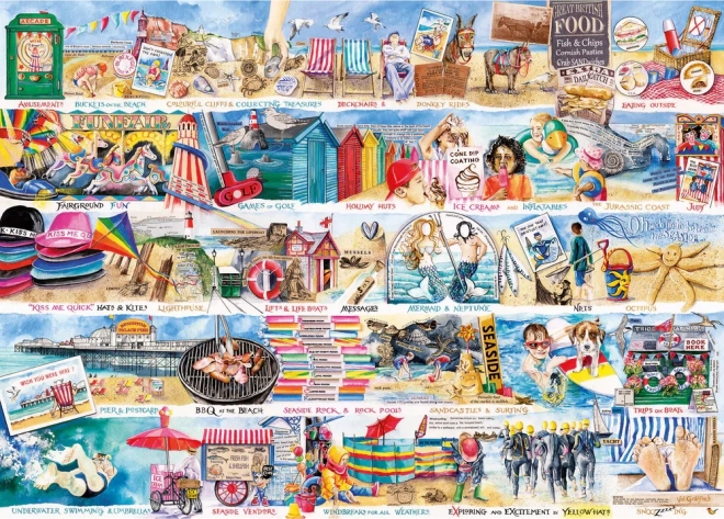 Puzzle Sonnenliegen und Esel 1000 Teile