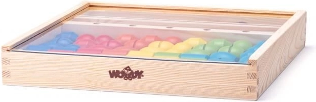 Hochwertige Ausführung aus Holz mit praktischer Box