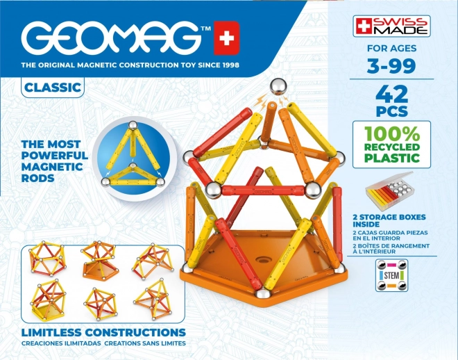 Geomag Klassisches Recyceltes Magnetische Bausteine Set