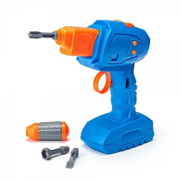 Funktionelle Kinderbohrmaschine mit Aufsätzen