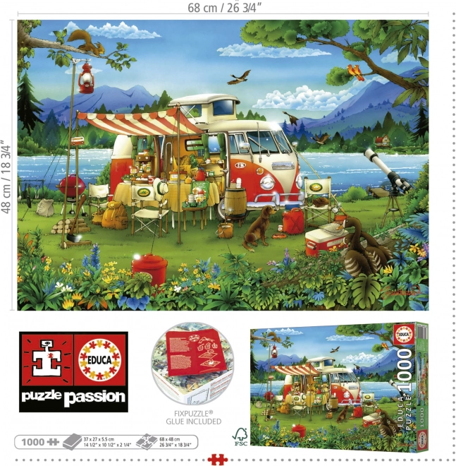 Educa Puzzle Camping 1000 Teile