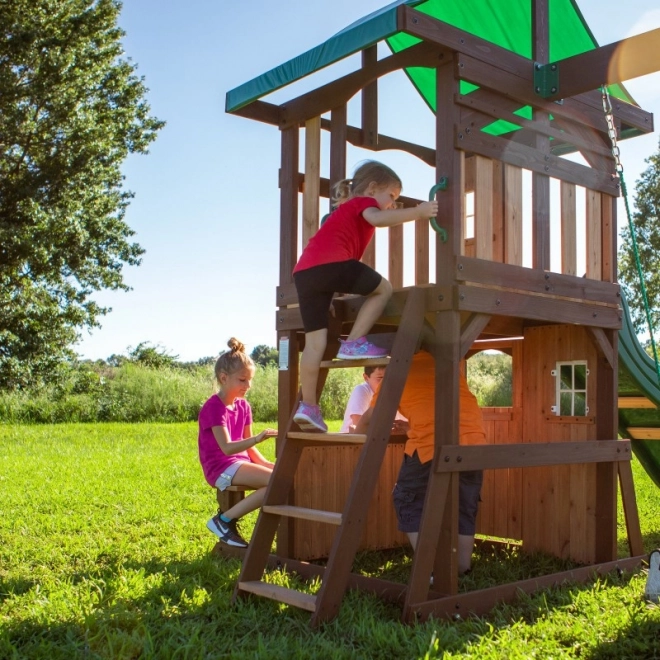 Holzspielplatz Lakewood mit Schaukel und Rutsche von Backyard Discovery