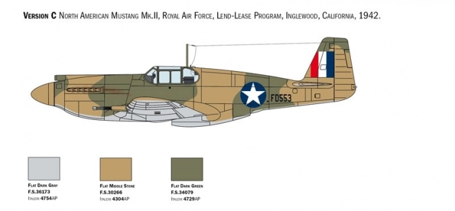 Plastikmodell P-51A Mustang 1:72