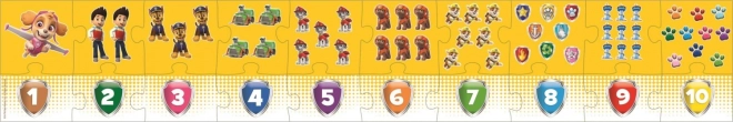Lernpuzzle Zahlen Paw Patrol 20 Teile