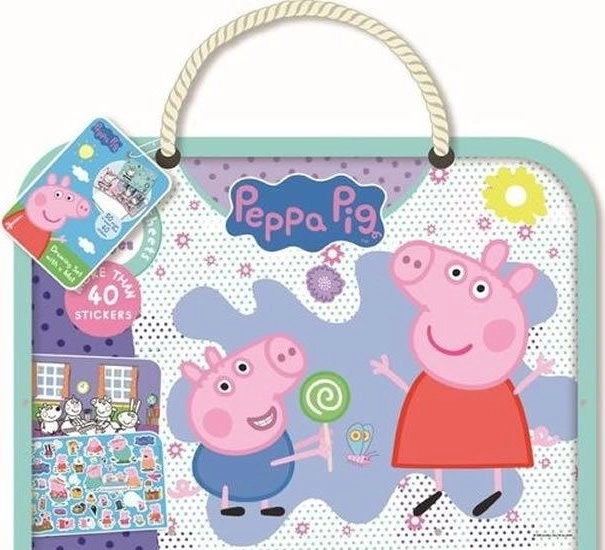 Zeichenblock mit Unterlage Peppa Pig