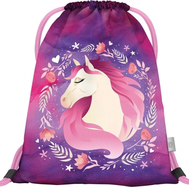 Set BAAGL Zippy Plus Pferd: Aktentasche, Federmäppchen, Beutel, Schürze, Geldbörse