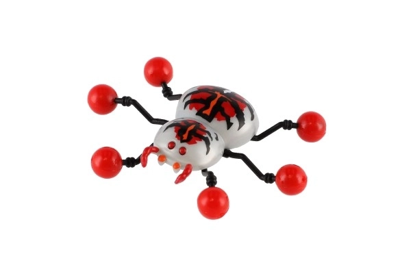 Spinne kriecht an Glas