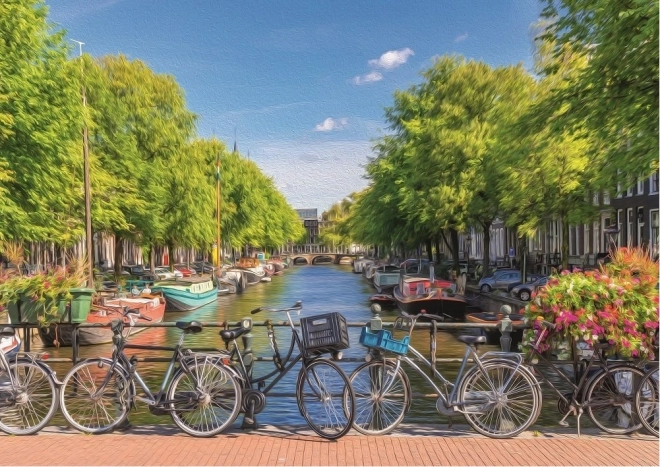Puzzle Amsterdamer Kanal 2000 Teile