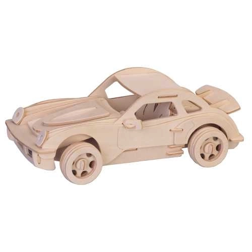 Woodcraft 3D Puzzle Porsche aus Holz