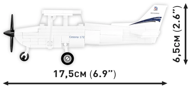 Cobi Bausteineset Cessna 172 Skyhawk 160 Steine weiß