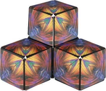 Magnetischer Regenbogen-Würfel-Logikspiel