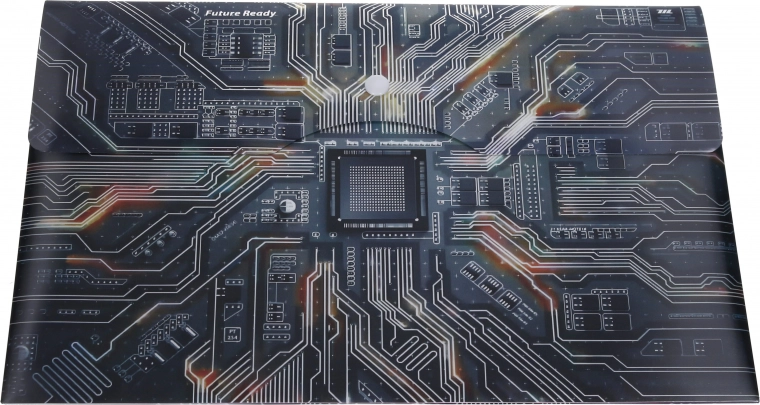 „Future Ready“-Design mit Hauptplatinen-Motiv