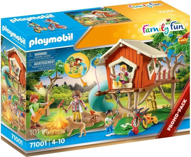 Bauset Family Fun – Baumhaus mit Rutsche und Figuren