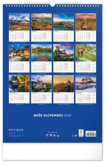 Wandkalender Unser Slowakei 2025