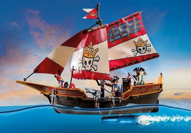 Piraten PLAYMOBIL Piratenschiff mit Figuren