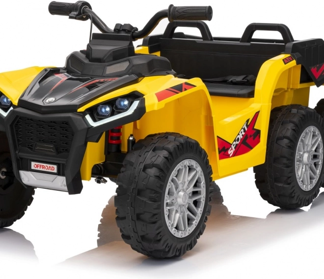 Gelbes sportliches Kinder-Quad TX ATV