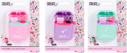 LipPods Lipgloss und Lippenbalsam CREATE IT! mit Schlüsselanhänger