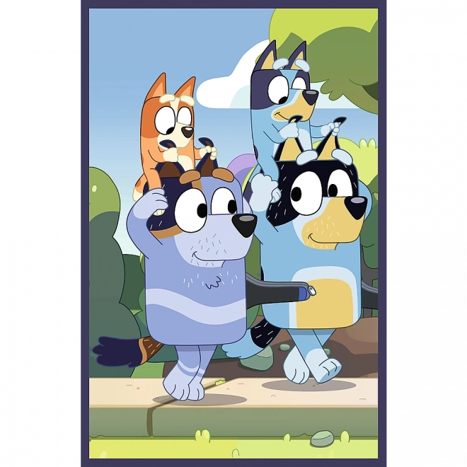 Puzzle 3x50 Familie Bluey