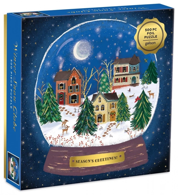 Puzzle Winter-Schneekugel 500 Teile