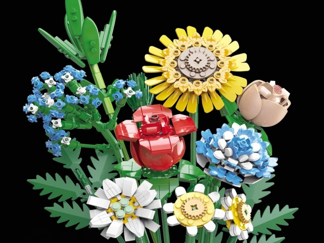 Technik-Baukasten Wiesenblumen mit Vase 618 Teile