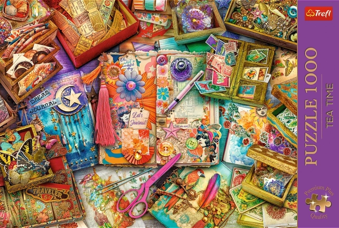 Trefl Puzzle Tea Time: Scrapbooking 1000 Teile