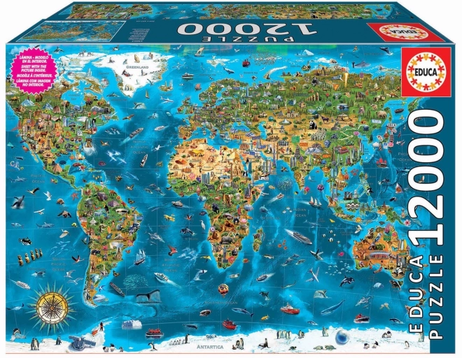 Educa Puzzle Wunder der Welt 12000 Teile