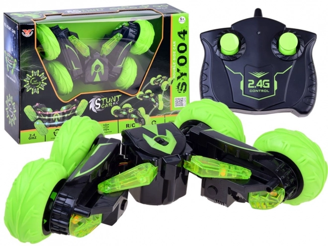 Ferngesteuertes Auto STUNT mit 2,4GHz Controller – Grün