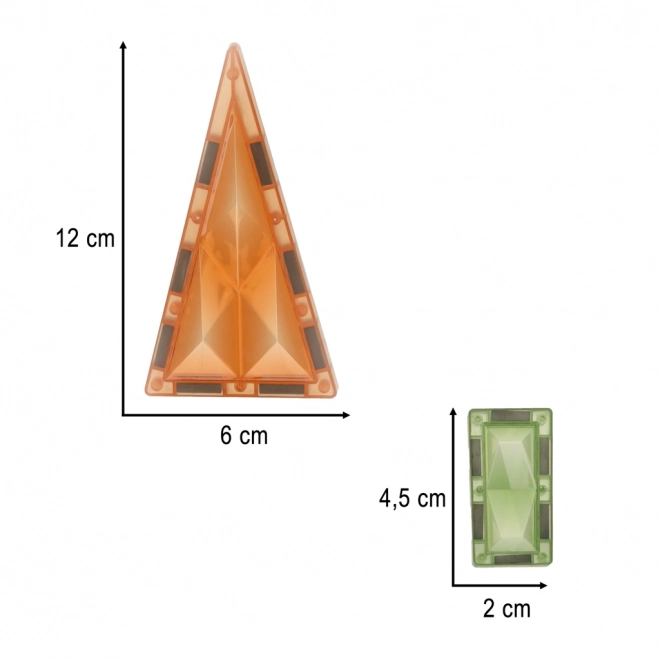 Leuchtende magnetische Bausteine 90 Stück