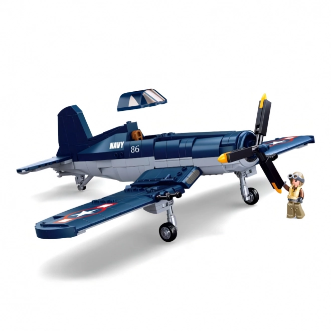 Sluban WWII Amerikanisches Jagdflugzeug F4U Corsair