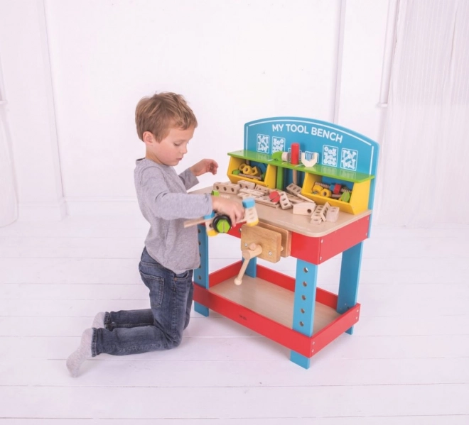 Bigjigs Toys Holz-Werkbank für Kinder