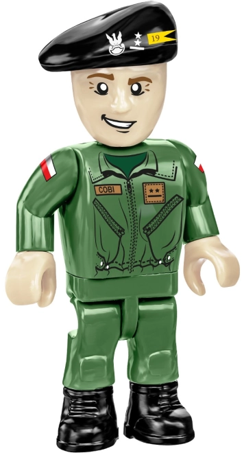 Zwei Minifiguren und Flaggen