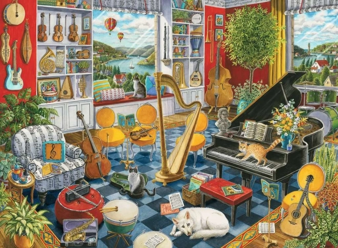 Ravensburger Puzzle Musikzimmer 500 Teile