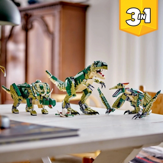 Spielzeug Dinosaurier 3-in-1 Bauset