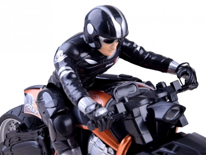 Sportmotorrad mit Fernbedienung – Orange