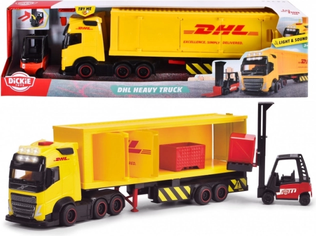 Städtischer LKW mit DHL-Anhänger 35 cm