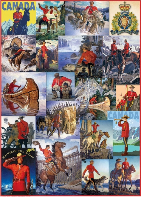 Eurographics Puzzle Royal Canadian Mounted Police Collage 1000 Teile