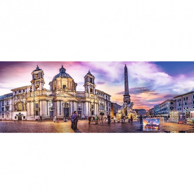 Panorama-Puzzle Piazza Navona Rom 500 Teile