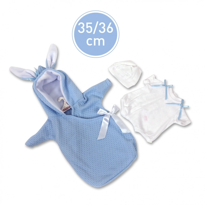 Obleidungset für NEW BORN Puppe 35-36 cm